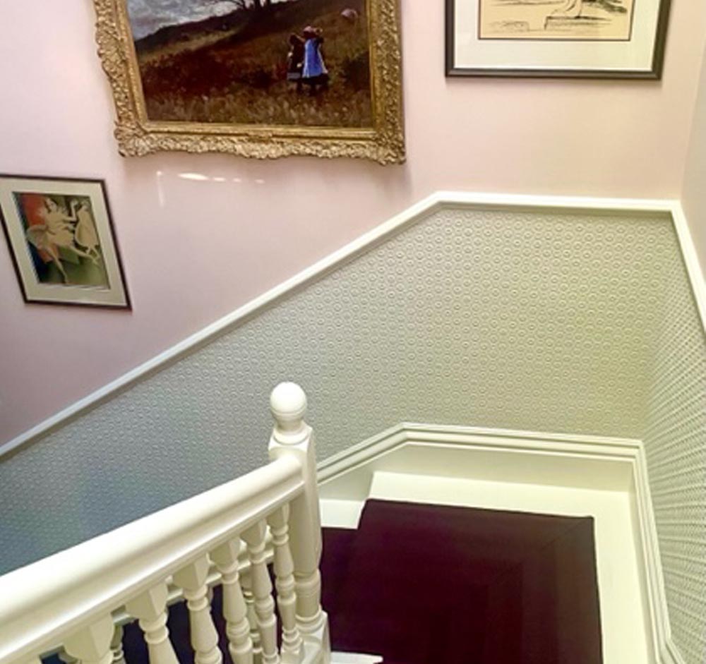 Perfect pink stairwell
